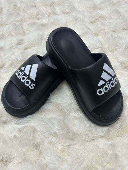 Papuci Dama AD Negru/Alb